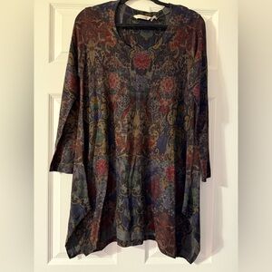 Soft Surroundings Floral Paisley Tunic